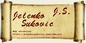 Jelenko Šuković vizit kartica